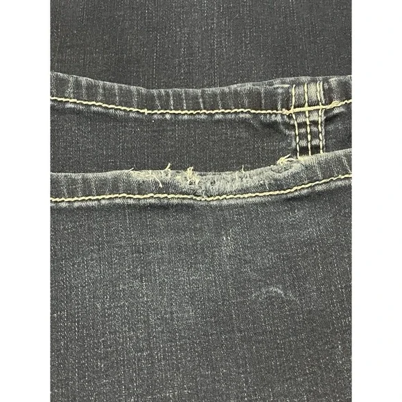 Buckle Black Jeans Mens 34x32 (Tag 34x34)Blue Fit No 9 Bootleg Dark Wash Stretch - Picture 7 of 10